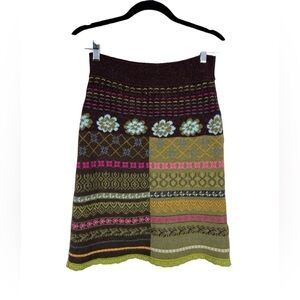 Oilily sweater skirt small. Great colors brown green